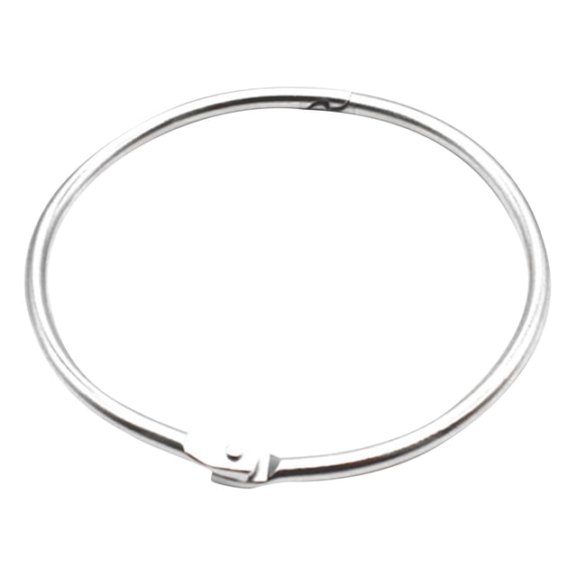 Anneaux de Rideau pour Ouverture 50 mm Anneaux de Rideau Anneaux Ronds Pinces à Rideau Pinces Métalliques pour Rideau de Douche pour Rideaux et Tringles à Rideaux (Argent) Crochets à Chapeau pour Mur Peint Support de Lunettes