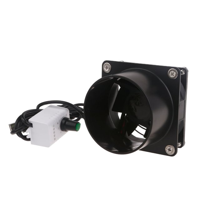 CHUANK USB Exhaust Fan Duct Air Ventilation Blower Window Extractor Toilet Kitchen Industrial Fan Adjustable Speed