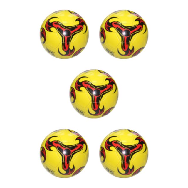 Maytalsory Wide Application Soccer Ball For Training And Sports Football Game Blast-proof 1 Yellow 5Set