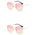 thumbnail image 2 of relayinert Fashionable Polarized Lens Small Square For Trendy Style Materials gold pink yellow C15 2Set, 2 of 6