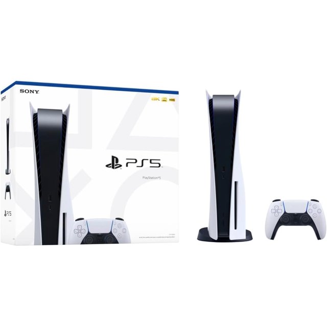 Open Box - Sony PlayStation Console de Jeu 5-Disque Edition, Ultra HD Blu-Ray, WiFi 6, Bluetooth 5.1 + 1 Double Sens Blanc