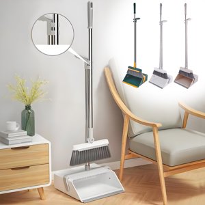 WKWeiS Balais et distpan Set pour maison balais et de dustpan Set balais balais, et combo dust pan pour bureau Stand up balais and dust Pan Savings Liquidation