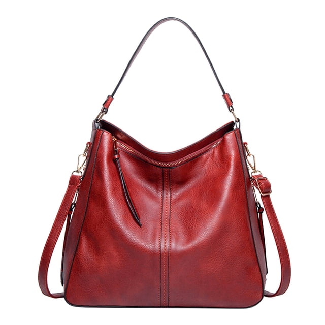 AWZXDE Designer Bags for Women Large Bucket Purse Stylish Leather Handbag