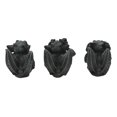 thumbnail image 2 of Whimsical Winged See Hear Speak No Evil Laughing Mini Gargoyle Figurines Set, 2 of 5