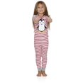 thumbnail image 2 of Pyjama en Coton Douillet Couture pour Filles, 2 Pcs, Pingouin, 2 of 3