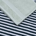 thumbnail image 3 of Mainstays 4-Pack Hand Towels, Teal Stripe, 3 of 7