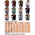 thumbnail image 2 of Fashnice Hauts pour Femmes Tunique à Col Boutonné Blouse T-Shirt Ample Chandail de Travail Rose TP, 2 of 2