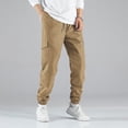 thumbnail image 1 of asjyhkr Mens Cargo Pants with Multi Pockets Elastic Waist Drawstring Jogger Hiking Work Sweatpants, 1 of 5