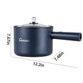 thumbnail image 3 of Jovati Multifunctional Electric Frying Pan with Non-Stick Coating - Mini Electric Pot, 450W, 1.8L Capacity, Portable, 3 of 7