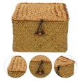 thumbnail image 3 of CNKOO Panier de Rangement Tissé Fournitures de Couture Pratiques Boîte de Rangement Panier de Rangement pour Bric-à-Brac, 3 of 6