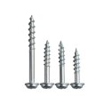 thumbnail image 2 of 100Pcs Pocket Hole Screws Coarse Thread Self-Tapping Fasteners for Woodworking 25mm Tip Slotting, 2 of 9