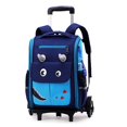 thumbnail image 2 of ZXNWN Sac à Dos à Roulettes Enfants Sac à Dos à Roulettes avec Roues Bagage de Voyage Sac à Livres à Roulettes Relevable, 2 of 7