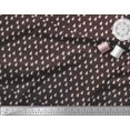 thumbnail image 3 of Soimoi Brown Silk Fabric Christmas Tree Print Sewing Fabric Yard 42 Inch Wide, 3 of 3