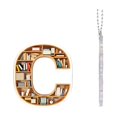 thumbnail image 2 of 26 Letter Acrylic Keychain Pendant for Books, 2 of 5