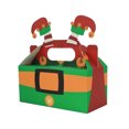 thumbnail image 2 of Christmas Gift Box under $5! CQCYD Christmas Gift Box for Cookies and Cakes, 4-Piece Handheld Packaging Set, Holiday Treat Box, Festive Present Wrapping for Holiday Baking, 2 of 6