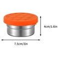 thumbnail image 2 of Aqestyerly Contenants à Collation en Acier Inoxydable avec Couvercle Étanche Boîte de Rangement Bento Réutilisable pour Aliments Boîte à Lunch Portable pour Enfants et Adultes HWRETIE, 2 of 2