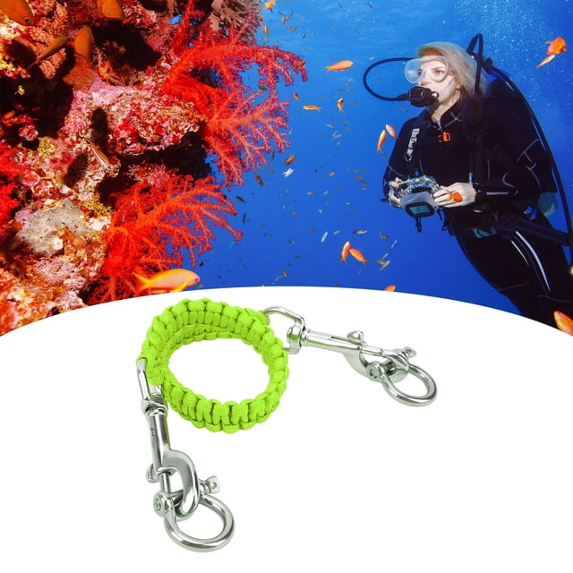 Diving Camera Lanyard, 360 Rotation Stainless Steel Camera Rope for Dive Accessories