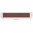 thumbnail image 4 of vidaXL Auvent Latéral Rétractable pour Patio 117x600 cm Brun, 4 of 5