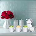 thumbnail image 3 of Set of 6 White Mugs 12 oz Porcelain Espresso Cups  Sublimation Mugs Blank  DIY Coated Ceramic Mugs for Coffee  Soup  Tea, 3 of 6