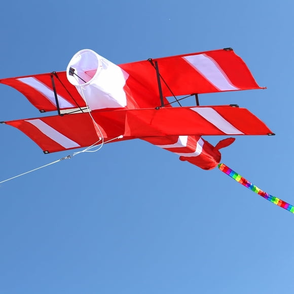 Hengda Kite 3D Red Plane Kite Outdoor Toys with Single Line Polyester
