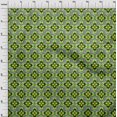 thumbnail image 4 of oneOone Polyester Spandex Green Fabric African Sewing Craft Projects Fabric Prints by Yard 56 Inch Wide, 4 of 4