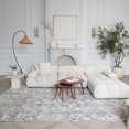 thumbnail image 4 of Rug Branch Atlas Fractal Indoor Area Rug, Beige Grey, Modern - Living Room, Bedroom, Dining Room, and Kitchen, 4 of 8