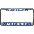 thumbnail image 1 of U.S. Air Force Wings Chromé Cadre de Plaque d'Immatriculation, 1 of 2