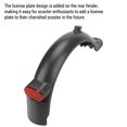 thumbnail image 3 of Tignapoo Premium Black Rear Shock Absorber with Mudguard & Turn Signal for Ninebot G30 MAX - High-Grade Steel Construction, 3 of 7