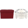 thumbnail image 1 of ORUYROP Metal Jewelry Box, Round Jewelry Display Box, Light Luxury Trinket Storage Box for Ring Earring Jewelry Silver White (S), 1 of 7
