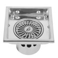 thumbnail image 3 of Siphon de sol en acier inoxydable de forme carrée anti-odeur pour salle de bain, 3 of 11