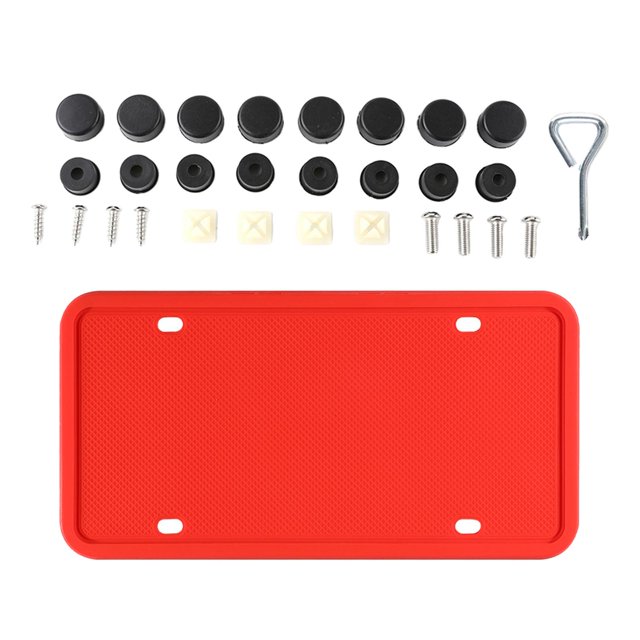 Miulika Silicone Covers Rust Rubber w/ Drainage Holes Auto Red 2pcs