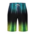 thumbnail image 4 of Penkiiy Mens Rainbow Swim Trunks Swim Shorts with Mesh Lining Funny Swimwear Bathing Suits L Black, 4 of 4