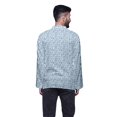 thumbnail image 4 of Atasi Kurta Décontractée Imprimée à Col Chinois Chemise Ethnique Kurta Courte pour Homme Tunique, 4 of 5