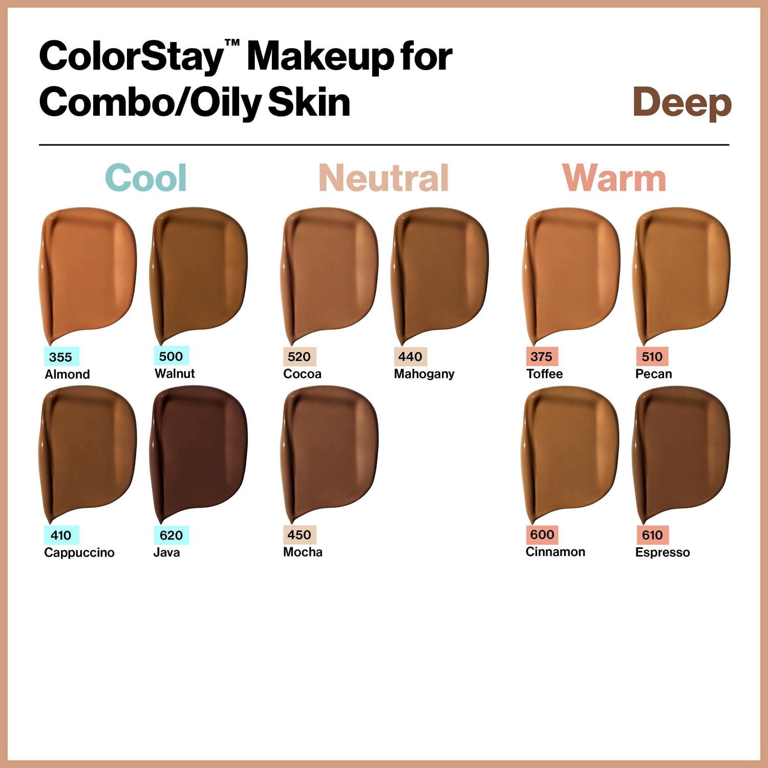 Fond de teint longue tenue pour peaux mixtes à grasses Revlon ColorStay™, FPS 15