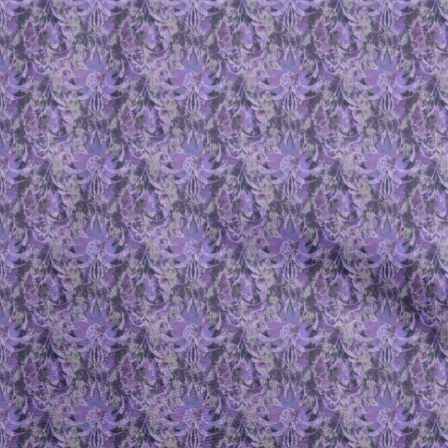oneOone Rayon Purple Fabric Abstracts Craft Projects Decor Fabric Printed By The Yard 56 Inch Wide