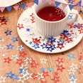 thumbnail image 4 of Hxlamzoo Independence Day Party Confetti - Red, Blue, Silver Star Sequins | Safe Plastic, Reusable, Lightweight & Waterproof | 4th of July Decorations, Photo Props, Nail Glitter, 4 of 6