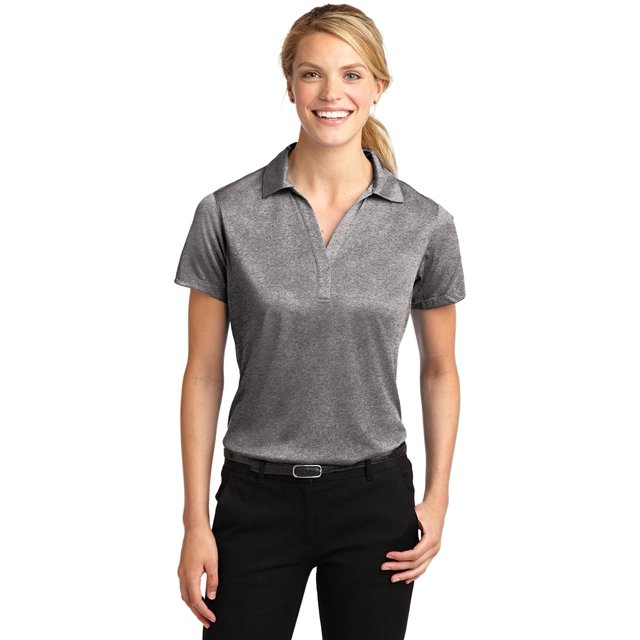 Sport-Tek Women's Heather Contender Polo XL Vintage Heather