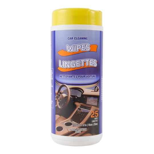 Car Cleaning Wipes, 25-Pack