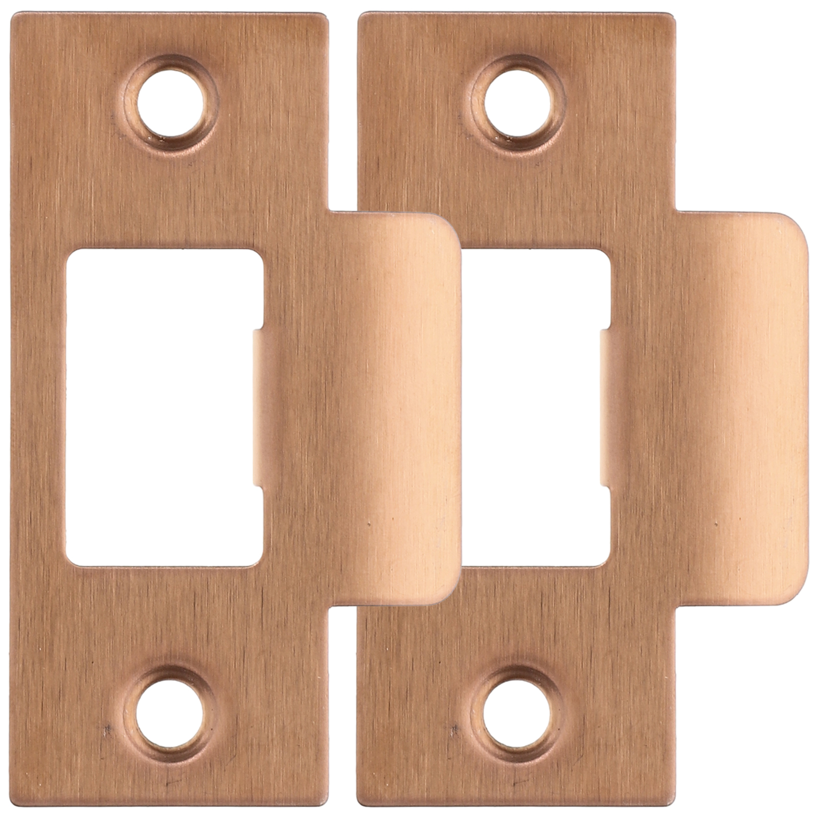 2pcs Deadbolt Strike Plate Stainless Steel Door Hole Cover Plate Hole Filler
