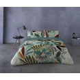 thumbnail image 2 of Gouchee Home Sorela Queen 3-Piece Duvet Cover Set – Tropical Leaf Print, Reversible Cotton Bedding, 2 of 2