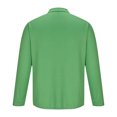 thumbnail image 4 of RXIRUCGD Chemise Décontractée pour Homme à Manches Longues avec Boutons, Poche et Col Rabattable, Vert, Taille : TG, 4 of 5