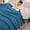 Blue BU, variant on PpgejGEK Extra Thick Flannel Fleece Blanket Double Layer Office Nap Cover Warm Blanket 200x150cm 78.74x59.05in Polyester Material for Bed Couch All Seasons