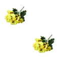 thumbnail image 2 of Decodeary Realistic Appearance Flower Decoration For Low Maintenance Garden Easy To Clean Cloth Decorations Fake Plants Flowers JH1245 Yellow 2Set, 2 of 6