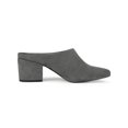 thumbnail image 3 of BLISSFUL STEP Sandales à Talons Hauts Blocs pour Femmes, Mules à Enfiler à Bout Pointu, Gris 9,5, 3 of 7