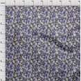 thumbnail image 4 of oneOone Rayonne Bleu Tissu Floral Matière de Robe Tissu Imprimé Tissu au Mètre 56 Pouces de Large, 4 of 4