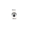 thumbnail image 2 of Unique Bargains Perles 8 mm en Acier Inoxydable 4 mm Trou Dia Perle pour Bricolage, Ton Argent Lot de 10, 2 of 6