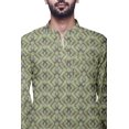 thumbnail image 3 of Atasi Kurta Traditionnel en Coton Imprimé à Col Mandarin pour Hommes Chemise Décontractée, 3 of 5
