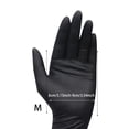 thumbnail image 3 of Gants pour Usage Général / Gants d'Examen de Base en Nitrile 55 Robustes Sans Poudre Jetables Noirs 100 Unités, 3 of 8