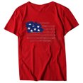 thumbnail image 4 of SMihono Hauts pour Femmes Été Décontracté Chic Femmes Décontracté Été Imprimé Manches Courtes Col Rond T-Shirt Ample Blouse Hauts T-Shirt Oversize pour Femmes 2023, 4 of 4