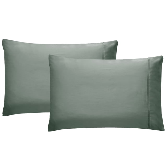 California Design Den 100% Cotton Pillowcases, Pillow Case Set of 2, Luxury 400 Thread Count Sateen Pillowcases, Match with Our 400 Thread Count Sheets